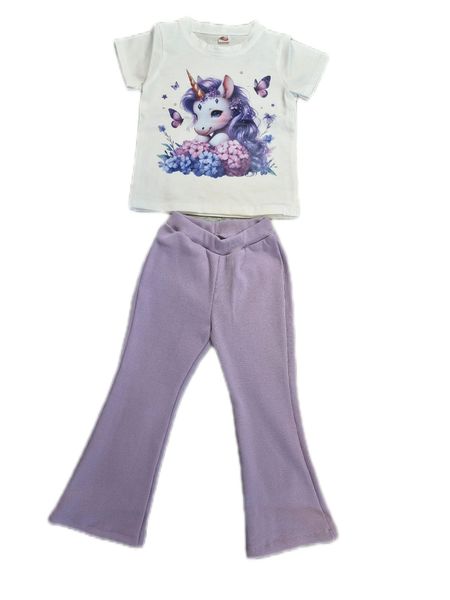 Komplet dziewczęcy Unicorn z dzwonami 