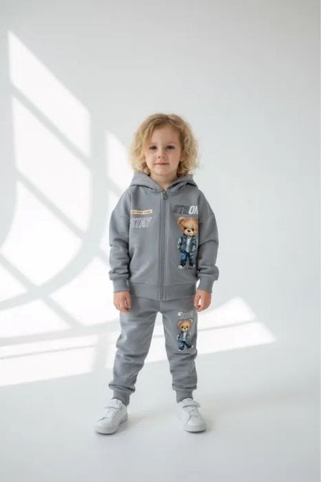Dres chłopięcy z misiem bluza i spodnie