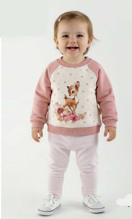 Komplet niemowlęcy – bluza z jelonkiem Bambi i spodnie