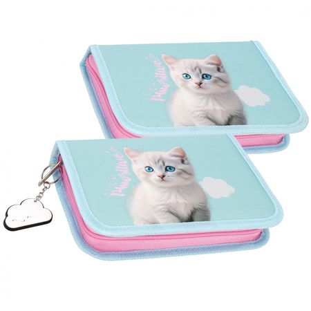 Piórnik 1 zamek 2 klapki bez wyposażenia Cuties Kitty Kot STARPAK
