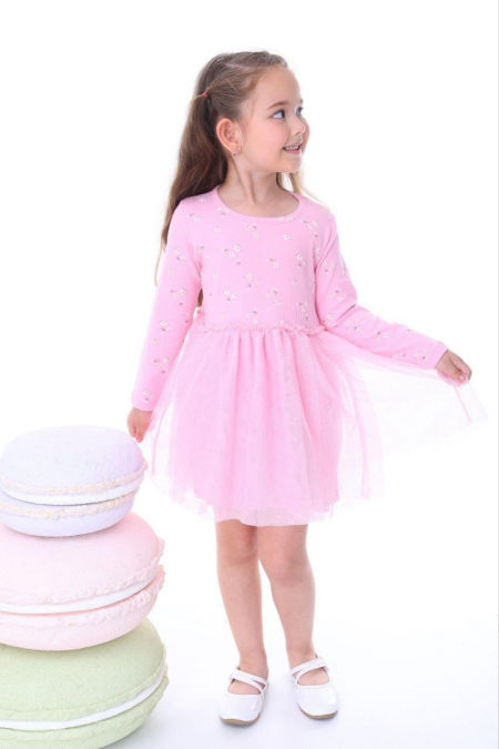 Sukienka tiulowa kwiaty