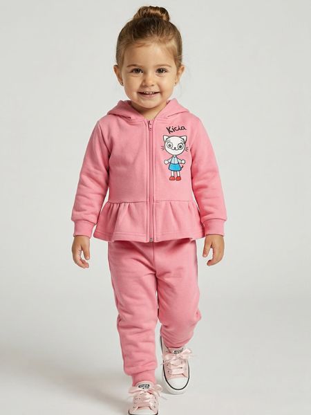 Dres dziewczęcy z motywem Kici Koci