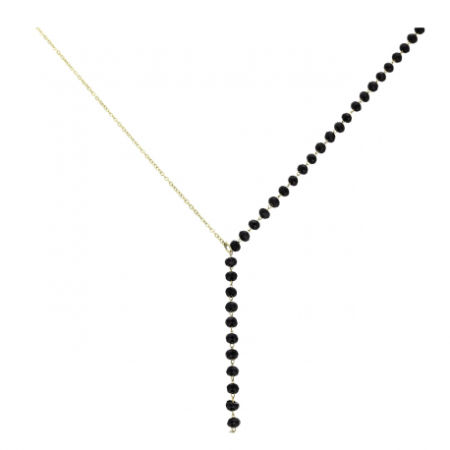 Celebrytka czarny kamień