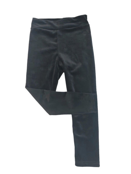 Legginsy welur czarne