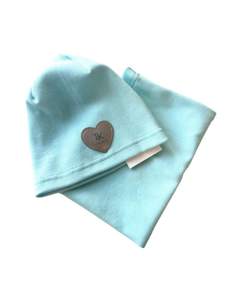 Komplet Czapka + Komin Prążek