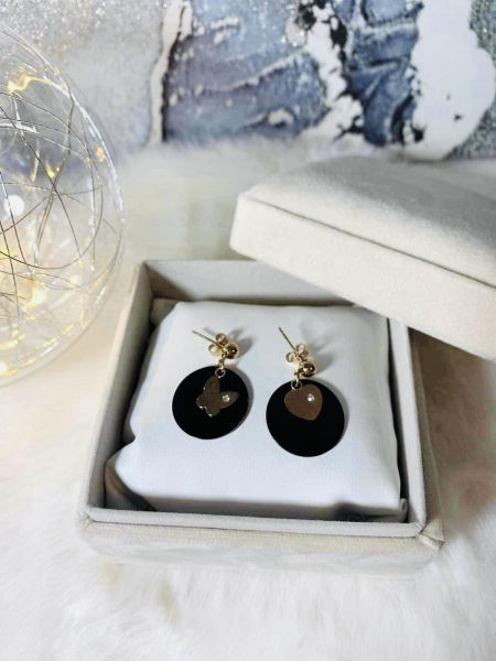 Kolczyki motyl serce