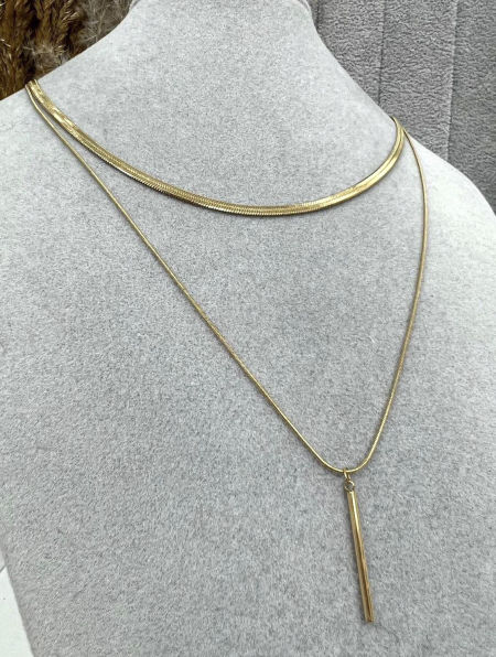 Naszyjnik Podwójny Żmijka