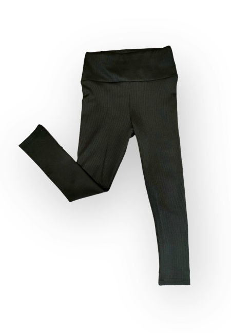 Legginsy prążkowane dziewczęce