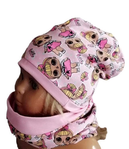 Komplet  Czapka + Komin LOL