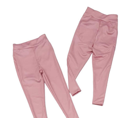 Legginsy skórkowe róż