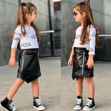 Komplet  USTA bluzka i spódnica