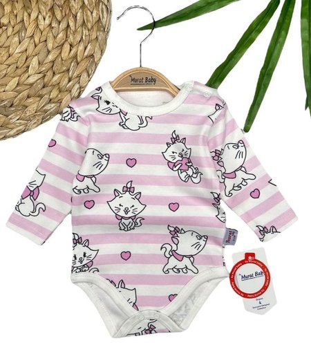 Body niemowlęce Murat Baby – różowe w kotki