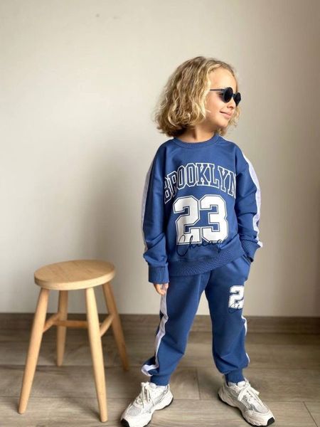 Dres dziecięcy Brooklyn granatowy – komplet sportowy dla chłopca