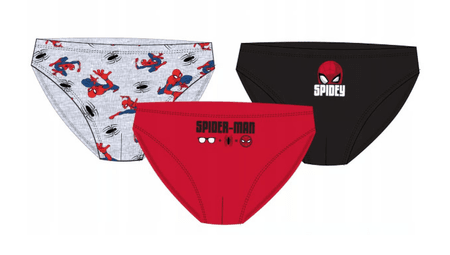 Majtki slipy chłopięce Spiderman bawełniane 3 Pary Komplet 