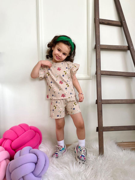 Komplet letni kwiaty